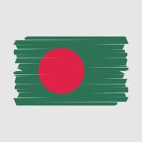 vlagborstel van Bangladesh vector