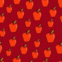 rode appel naadloze vector achtergrond