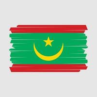 Mauritanië vlag borstel vector