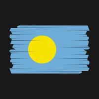 palau vlag borstel vector