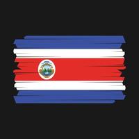 costa rica vlag borstel vector