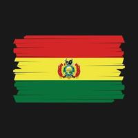 vlag borstel van Bolivia vector