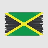 Jamaica vlag borstel flag vector