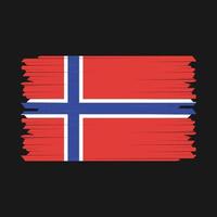 Noorwegen vlag borstel vector