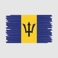 Barbados vlag borstel vector