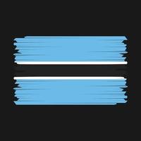botswana vlag borstel vector