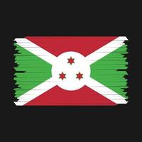 Burundi vlag borstel vector