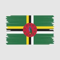 dominica vlag borstel vector