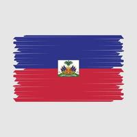 Haïti vlag borstel vector