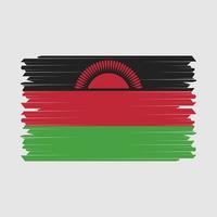 Malawi vlag borstel vector