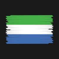 Sierra Leone vlag borstel vector