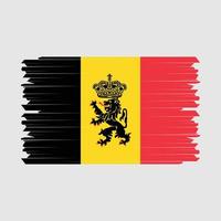 belgie vlag borstel vector