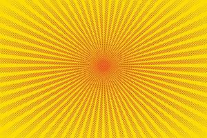 helder zon stralen met geel dots vector