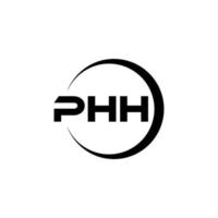 ph brief logo ontwerp in illustratie. vector logo, schoonschrift ontwerpen voor logo, poster, uitnodiging, enz.