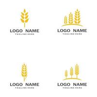 landbouw tarwe vector pictogram ontwerp