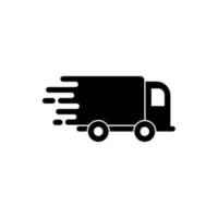 levering vrachtwagen pictogram. snelle verzending levering concept. vector