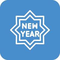 nieuwjaar vector pictogram ontwerp illustratie