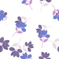 elegant gestileerde bloem naadloos patroon. abstract bloemen achtergrond. wijnoogst botanisch illustratie. vector