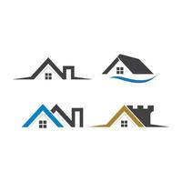 huis logo afbeeldingen instellen vector