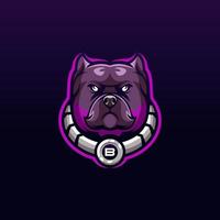 bulldog logo ontwerp vector