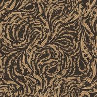 naadloze vector patroon van gladde beige vloeiende lijnen met gescheurde randen. textuur van hout of marmeren vezels.