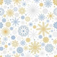 Kerstmis naadloos patroon met sneeuwvlokken Aan wit achtergrond vector