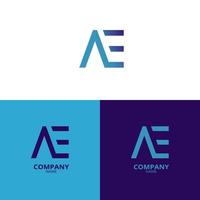 een gemakkelijk en elegant brief een logo, met mooi licht blauw en blauwachtig Purper helling kleuren. geschikt voor versterking uw bedrijf identiteit vector