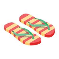 trendy teenslippers vector