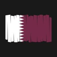 vlag van qatar vector