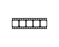 silhouet van de filmstrip voor kunst illustratie, film poster, appjes, website, pictogram of grafisch ontwerp element. vector illustratie