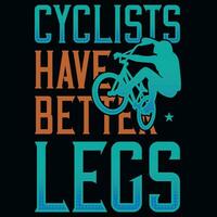 berg fiets rijden of fiets rijden typografisch grafiek t-shirt ontwerp vector