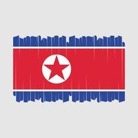 noorden Korea vlag borstel vector