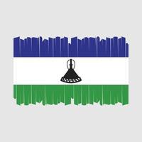 Lesotho vlag borstel vector