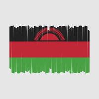 Malawi vlag borstel vector