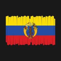 Colombia vlag borstel vector