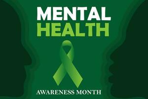 mentaal Gezondheid bewustzijn maand in kunnen. jaar- campagne in Verenigde staten. verhogen bewustzijn van mentaal Gezondheid. vector