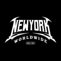 nieuw york Amerika y2k streetwear cyber stijl kleurrijk leuze typografie vector ontwerp icoon illustratie. t-shirt, poster, banier, mode, leuze shirt, sticker, folder