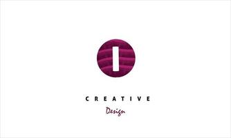 ik brief logo ontwerp icoon met elegant roze water kleur borstel. creatief modieus vector logo ontwerp. eps