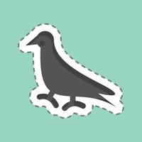 icoon duif. verwant naar huiselijk dieren symbool. gemakkelijk ontwerp bewerkbaar. gemakkelijk illustratie vector