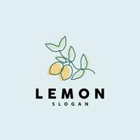 citroen logo, luxueus elegant minimalistische ontwerp, citroen vers fruit vector voor sap, illustratie sjabloon icoon