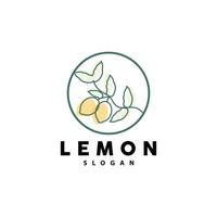 citroen logo, luxueus elegant minimalistische ontwerp, citroen vers fruit vector voor sap, illustratie sjabloon icoon