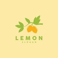 citroen logo, luxueus elegant minimalistische ontwerp, citroen vers fruit vector voor sap, illustratie sjabloon icoon