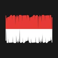 indonesië vlag vectorillustratie vector