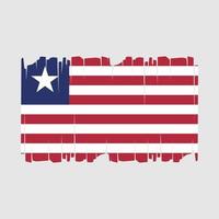 Liberia vlag vector illustratie