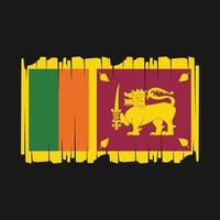 sri lanka vlag vector illustratie