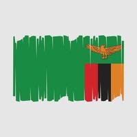 Zambia vlag vector illustratie