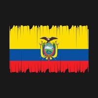 Ecuador vlag vector illustratie