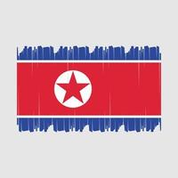 noorden Korea vlag vector illustratie
