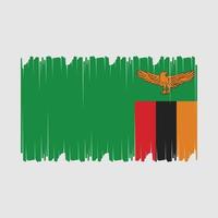 Zambia vlag vector illustratie