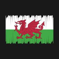 Wales vlag vector illustratie
